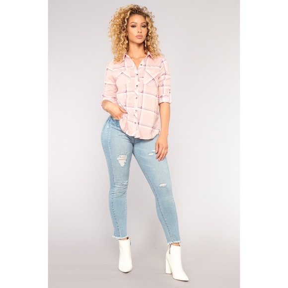 Pink Flannel - Fashion Nova - Picture 6 of 10